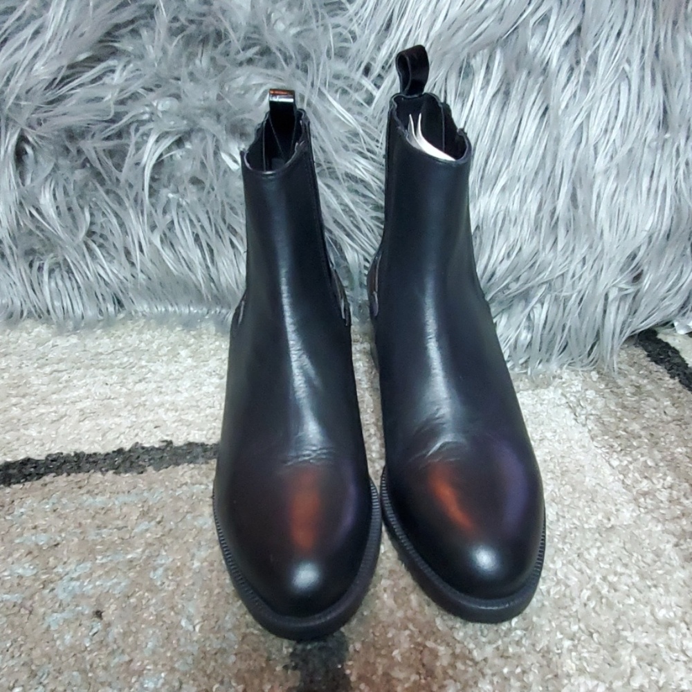 Zara Boots Black Ankle Boots Womens US 11